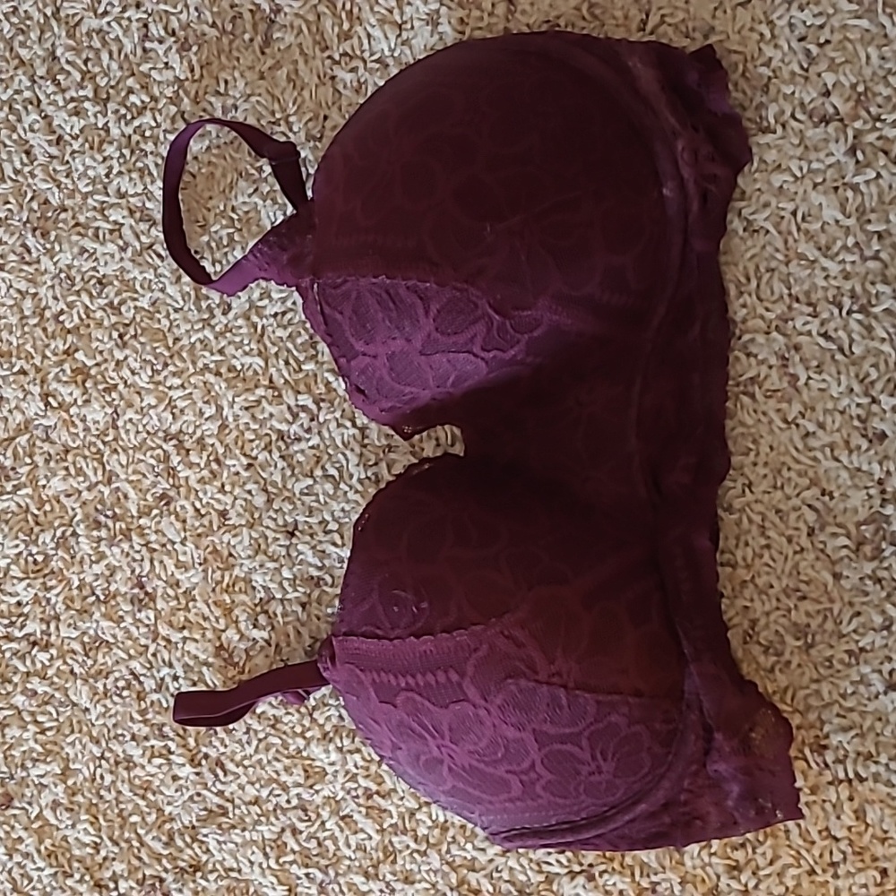 Pink lace bralette